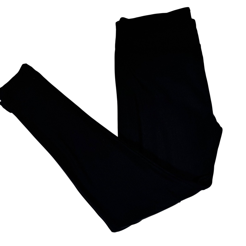 LuLaRoe Leggings Womens Tall & Curvy Black Solid Soft Stretch Athleisure Yoga